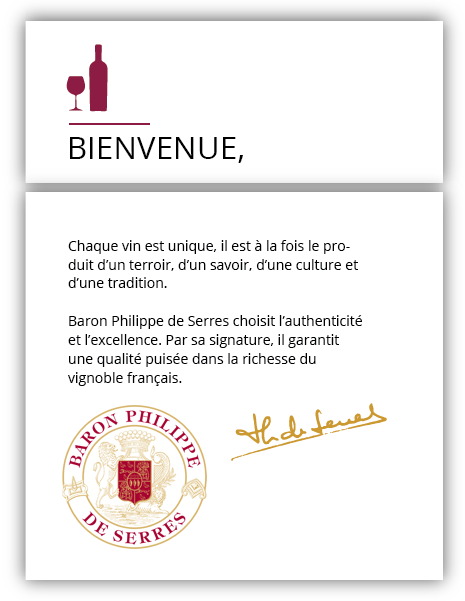 Bienvenu sur le site du Baron Philippe de Serres
